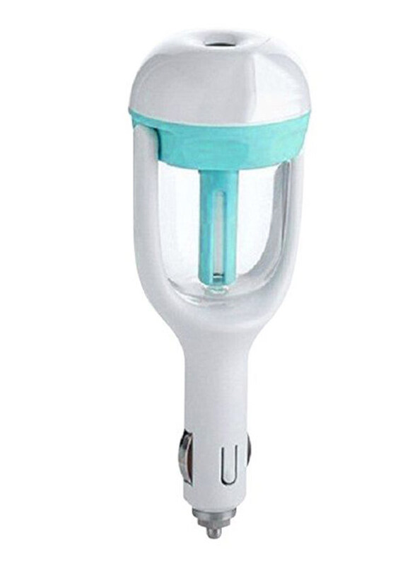 

Generic Ultrasonic Mist Humidifier Air Freshener, QV7F322, Blue/White