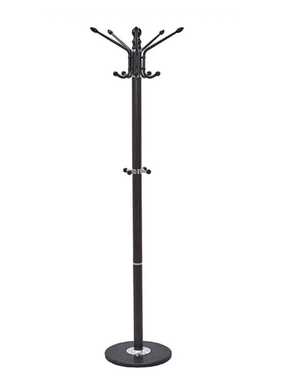 

DubaiGallery 12-Hooks Coat Rack Freestanding Metal Coat Tree Hanger, Black