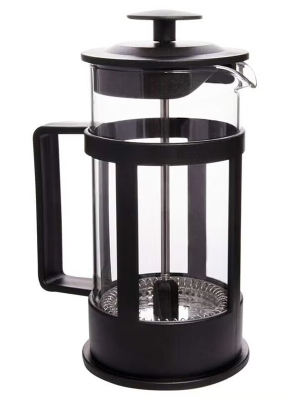 

DubaiGallery 0.8L French Press Coffee Maker, Clear/Black