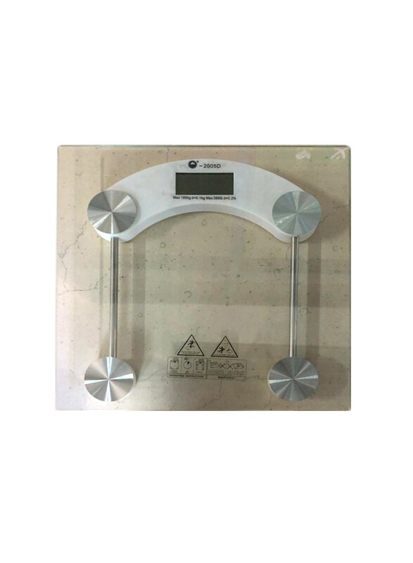 

Generic Personal Digital Balance, White/Clear