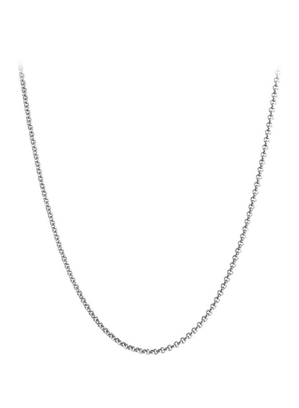 

Bling Jewelry Stainless Steel Chain Necklace Unisex, Silver