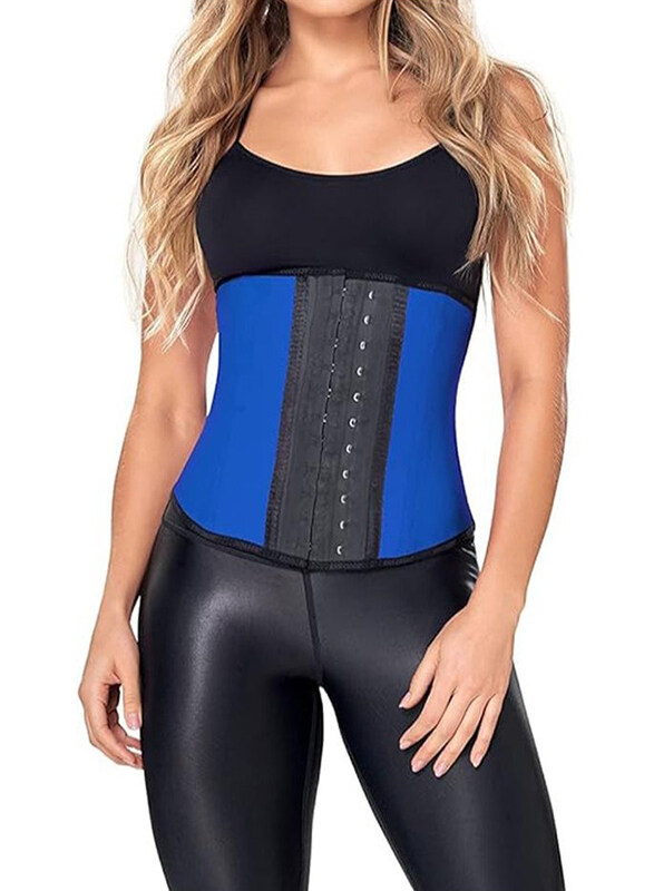 

DubaiGallery Underbust Latex Sport Girdle Waist Trainer, Blue
