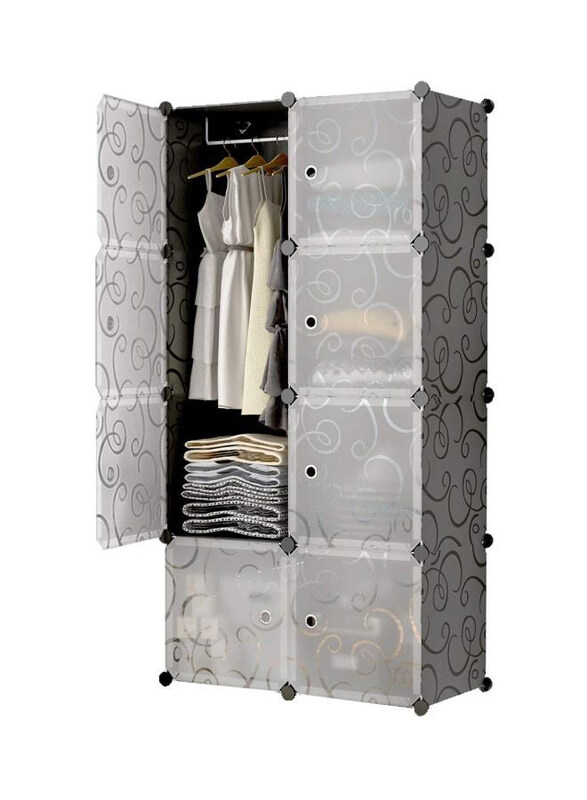 

Generic Modular Detachable Closet, 75 x 47 x 147, Black/White