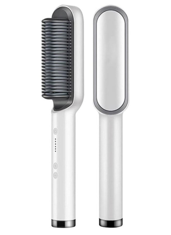 

DubaiGallery Hair Straightener Comb, White/Grey