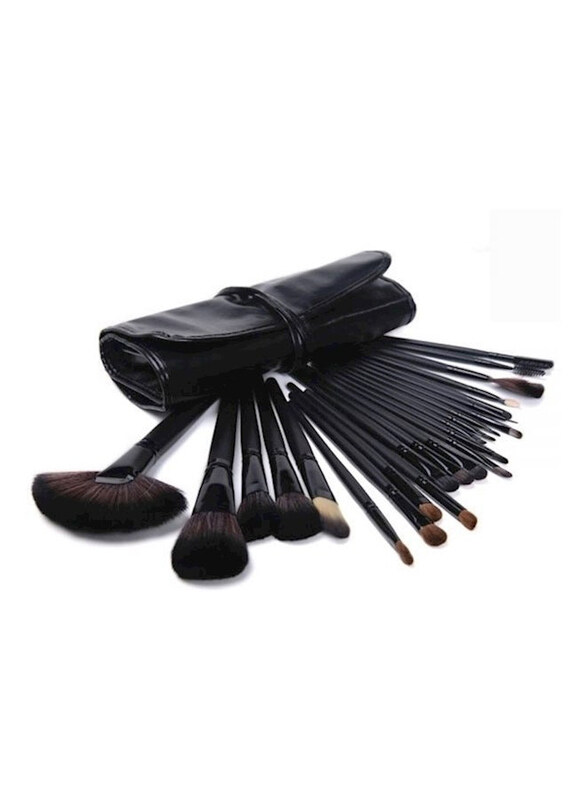 

Generic 24-Piece Makeup Brush Set, Black