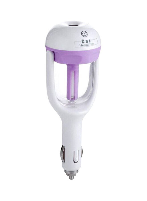 

Generic Car Plug Air Humidifier, White/Purple