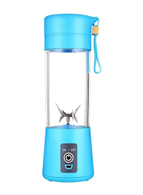 

Generic 400ml 6-Blade Portable Fruit Juicer, 442255_1, Blue/Clear
