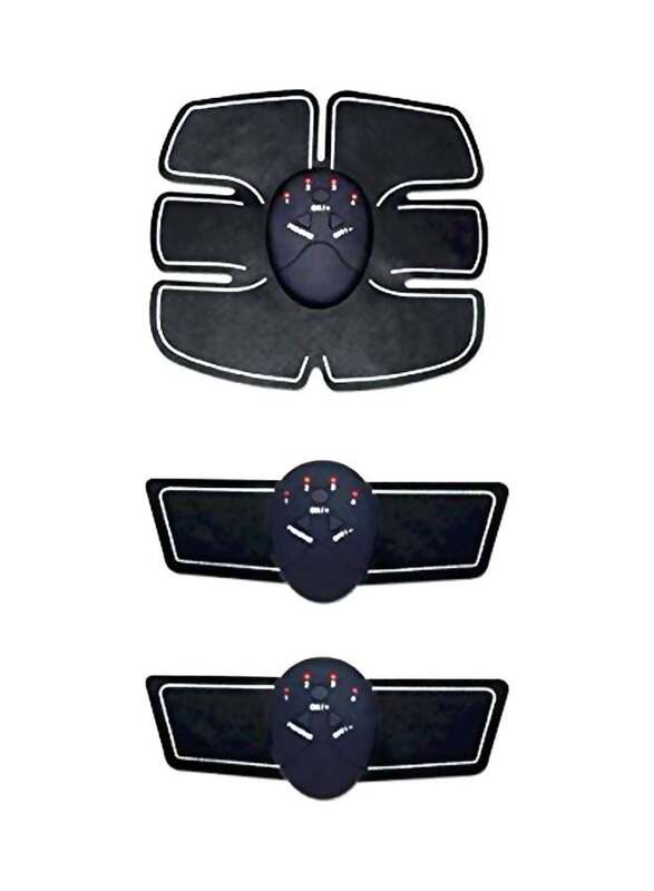 PU Health Abdominal Muscle Belt, 3 Pieces, Black