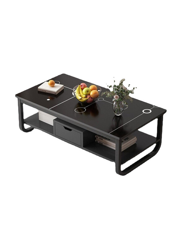 

DubaiGallery 2-Tier Indoor Round Sofa Table, Brown