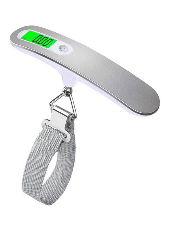 

Generic Digital Luggage Scale Ultra Portable with Backlight, 50 Kg, Grey