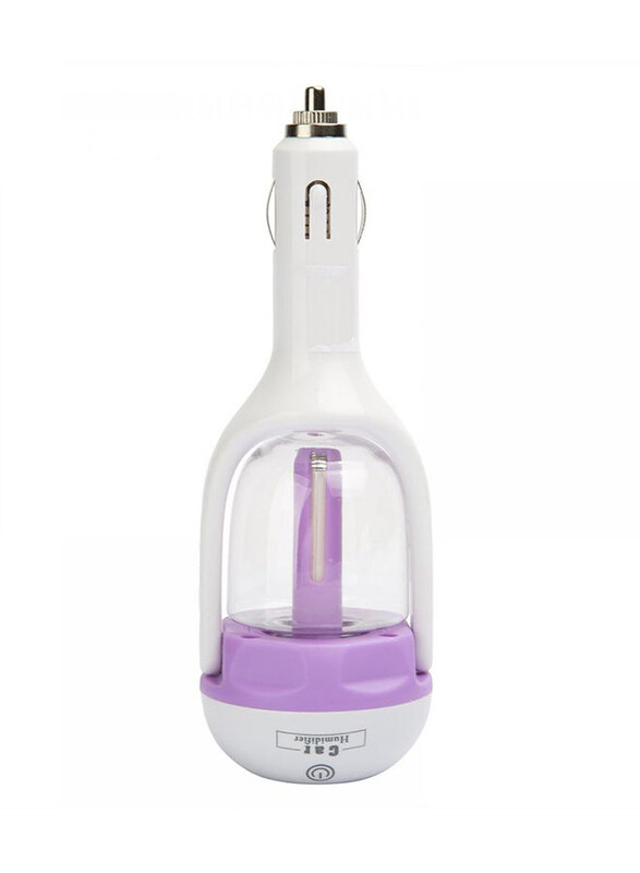 

Generic Car Air Freshener & Humidifier, White/Purple