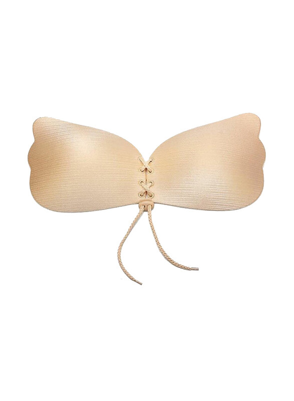 

Generic Silicone Strapless Push Up Backless Bra, Beige, One Size