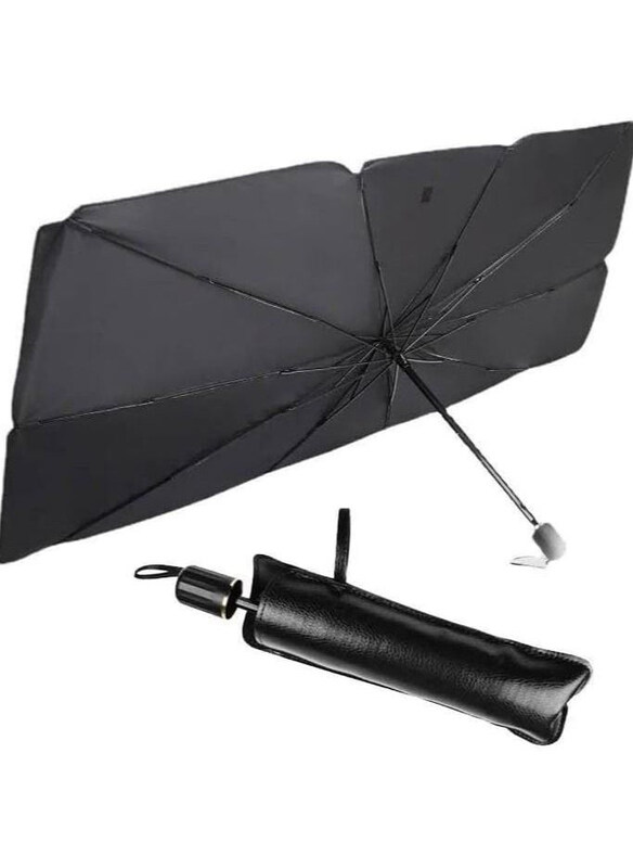 

DubaiGallery Foldable Car Sunshade Windshield Umbrella, Black