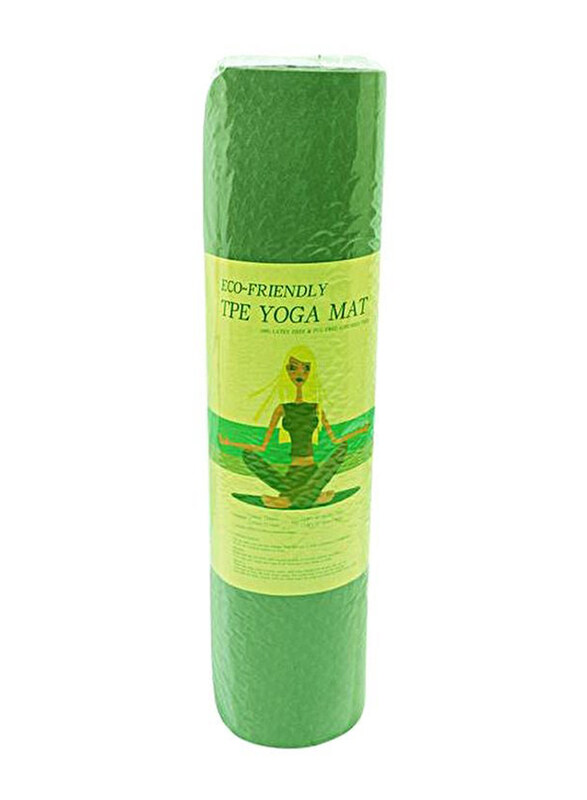 

Tpe Single Layer Yoga Mat, 8mm, Green