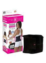 Miss Belt Instant Hourglass Shaper, S/M, Black