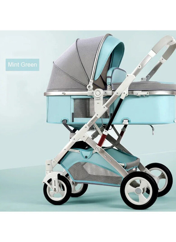 

DubaiGallery 3-in-1 Infant Cart Folding Lightweight Compact Stroller, Blue