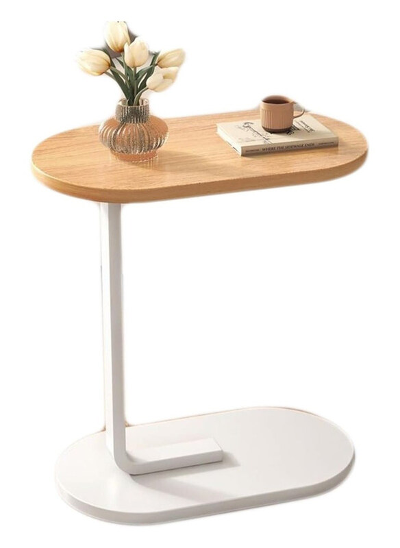 

DubaiGallery Side Coffee Table, White/Beige