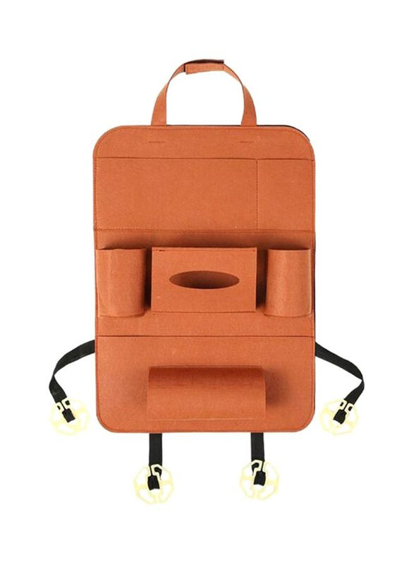 

Agc Car Seat Multi-Pocket Storage Organizer, HYB20-327, Brown