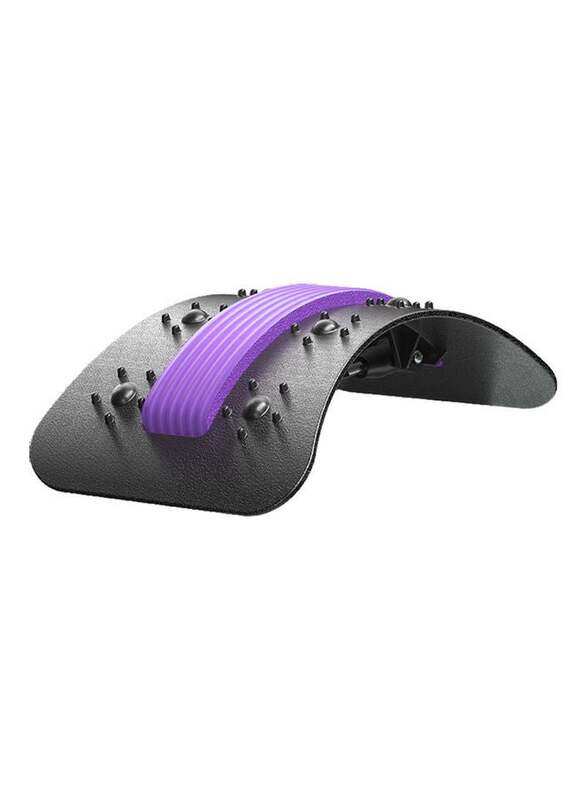 

Generic Lumbar Support Relaxation Back Stretch Massager, Black/Purple