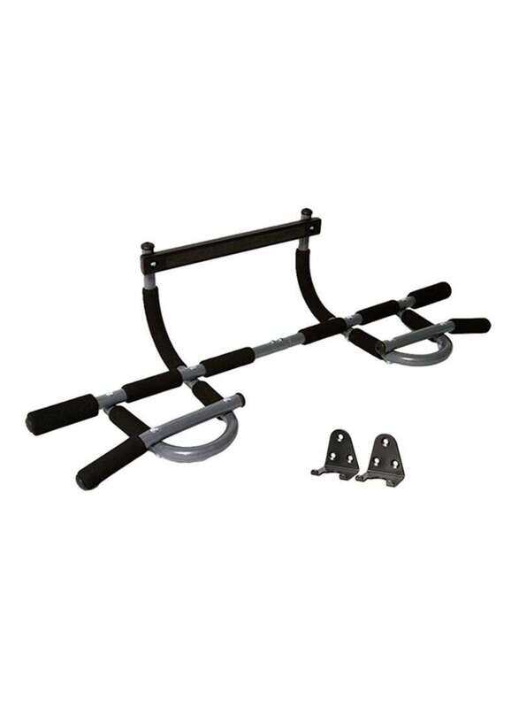 

Generic 2-In-1 Door Fitness Iron Gym Bar, Black/Grey