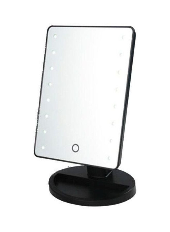 

Generic Premium Makeup Mirror with LED Light, Black