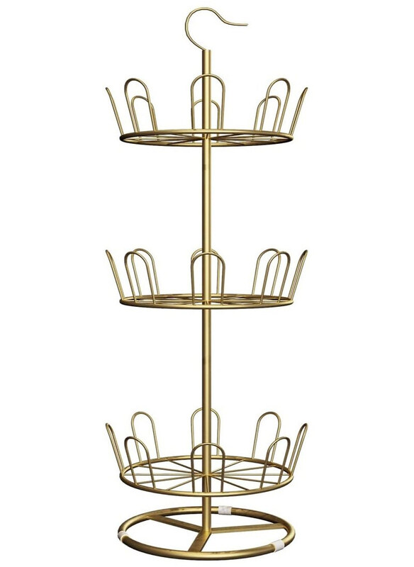 

DubaiGallery Special Iron Simple Slipper Rack, Gold