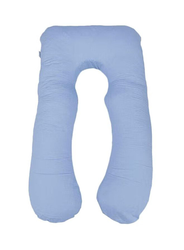 

Generic U-Shaped Maternity Cotton Pillow, Blue
