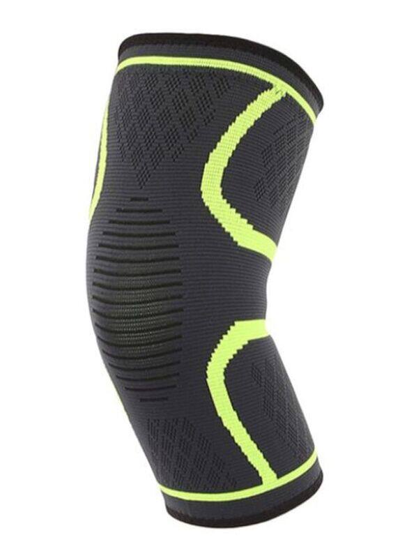 

Generic Breathable Non-Slip Knitted Sports Knee Pad, X-Large, Black/Green
