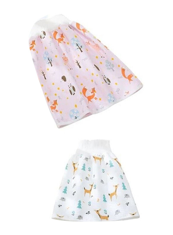 

Generic TPU Waterproof Print Diaper Skirt Cotton High Waist Training Pants for Baby Kids, Multicolour