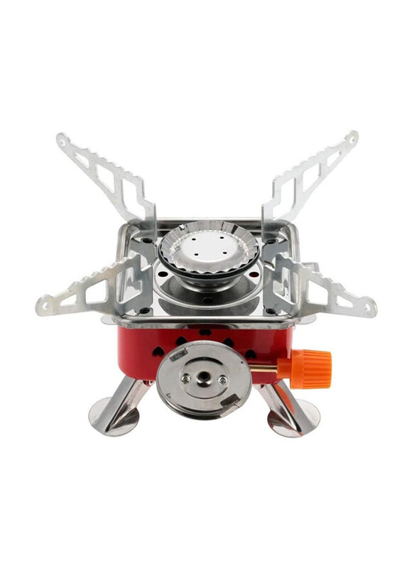 

Generic Mini Gas Travelling Stove, Orange/Silver