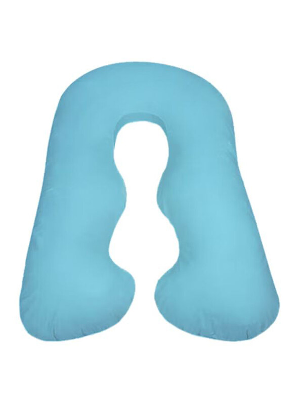 

Dors Bien Pregnancy Cotton Pillow, Blue