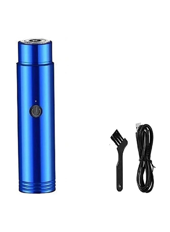 

DubaiGallery USB Rechargeable Mini Portable Electric Shaver, Blue