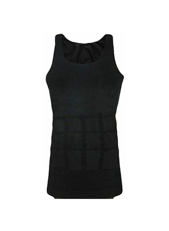 

Slim'n Lift Solid Sleeveless Slimming Shapewear Undershirt, Black