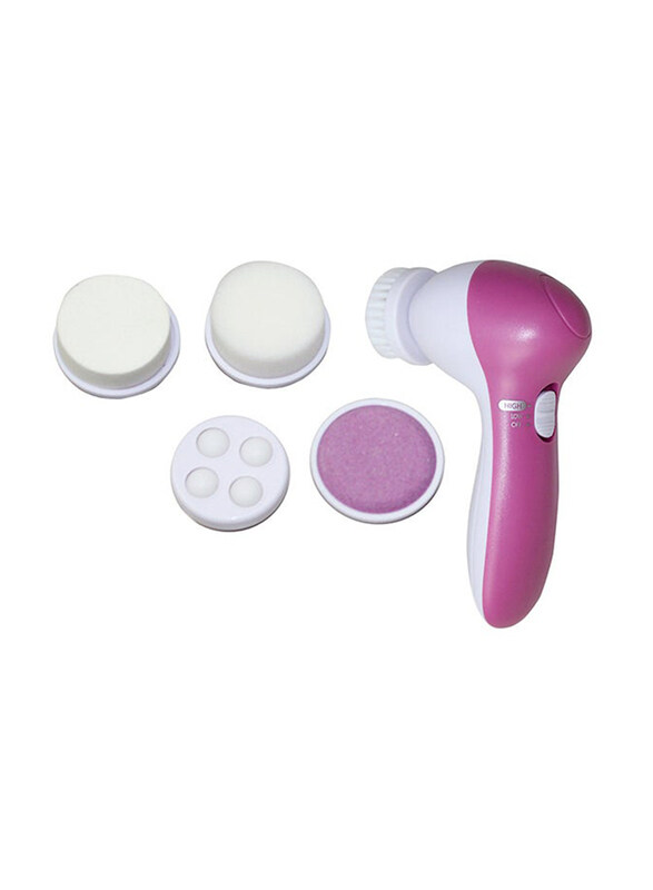 

Generic 5-in-1 Beauty Care Massager, Pink/White