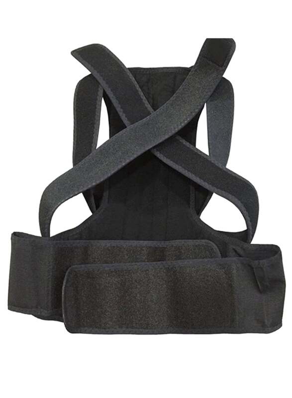 Posture Corrector Back Brace Belt Straps, Black