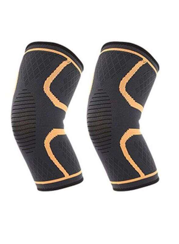 

Generic Football Protective Knee Pad, 1 Pair, Large, Yellow/Black