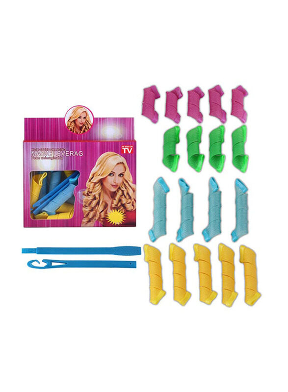 

Generic Flexible Diy Magic Curl Hair Bendy Styling Rollers, Multicolour