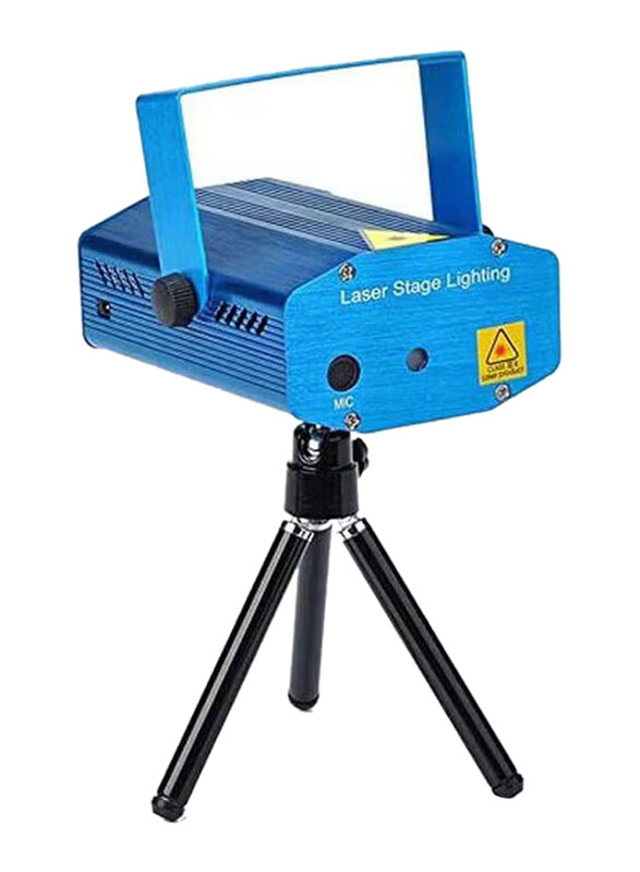 

Generic Mini Moving Party Laser Dj Party Light Led Stage Light, Blue