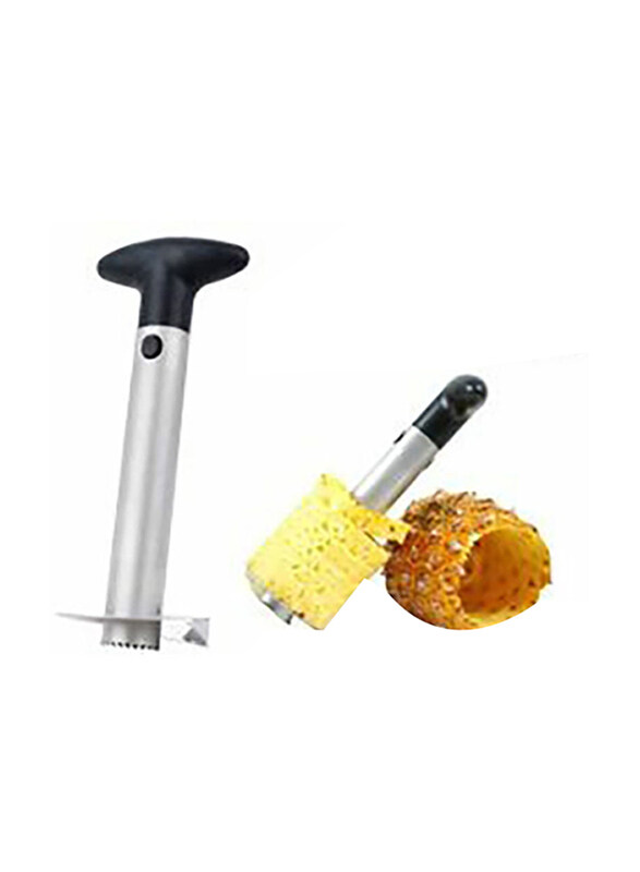 

Flagship Stainless-Steel Pineapple Corer & Slicer, Silver/Black