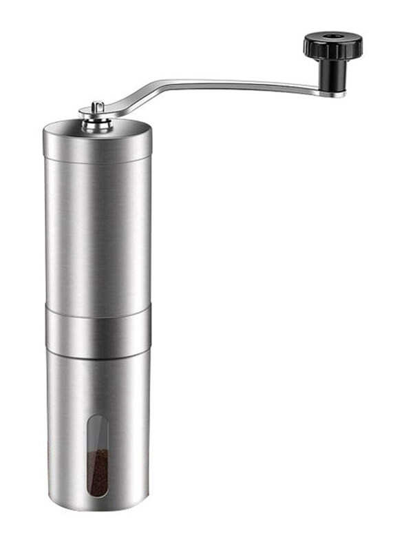 

Generic Conical Burr Mill Manual Coffee Grinder, Silver