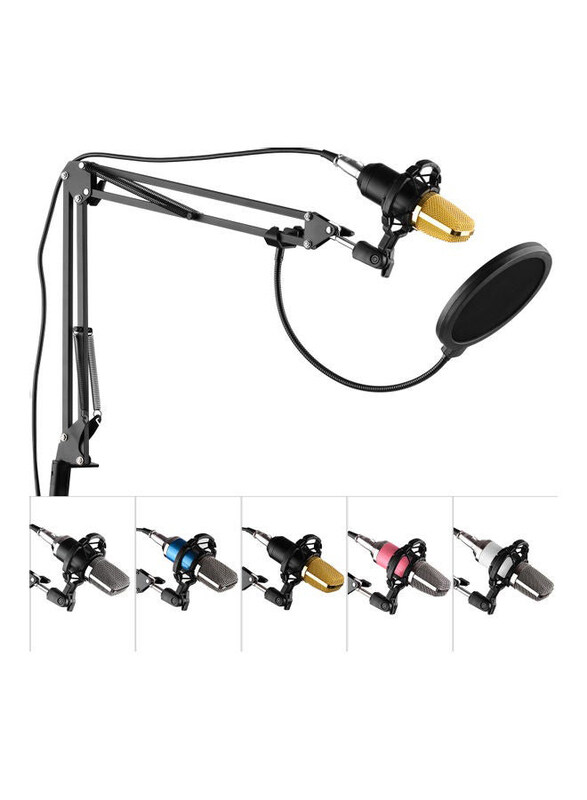 

Generic Professional Condenser Microphone Kit with Mic, D9049BG, Multicolour