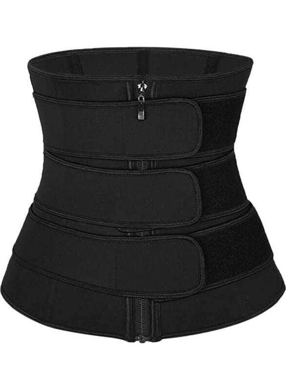 

Generic Waist Trainer with Zipper Closure, Small, Black