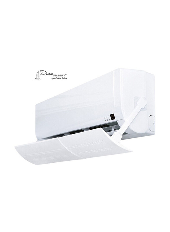 

Dubaigallery Home Adjustable Air Conditioner Deflector, White