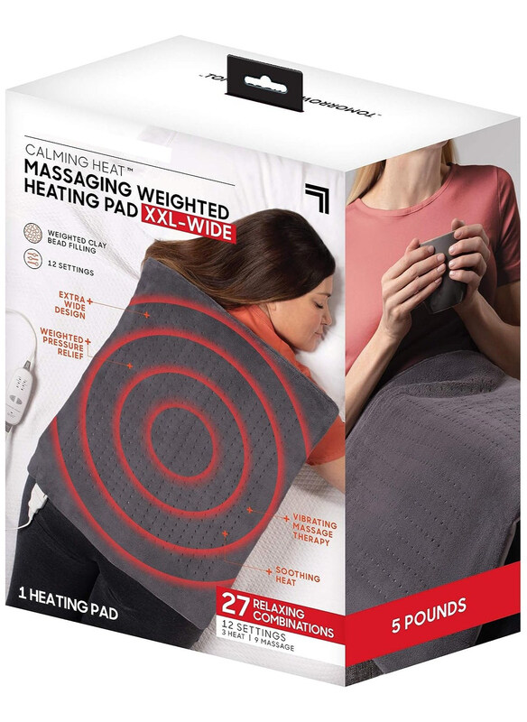 

DubaiGallery Calming Heat Massaging Heating Pad, One Size