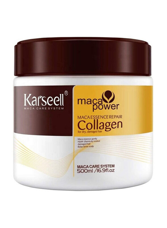 

Karseell Collagen Hair Treatment Deep Repair Conditioning Argan Oil Collagen Hair Mask, 500ml