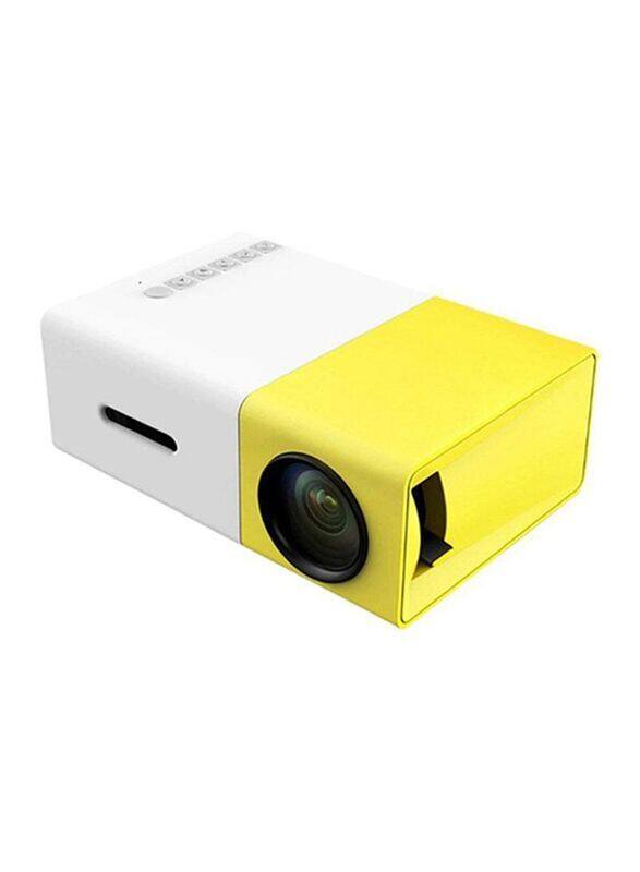 

Generic Portable Mini LCD Projector, 600 Lumens, Yellow/White