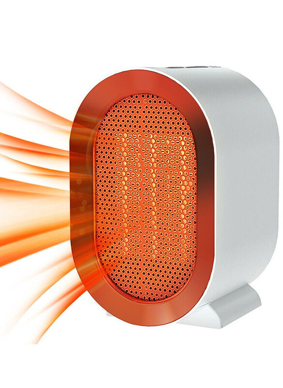 

DubaiGallery 1200W Electric Fan Heater, White/Orange