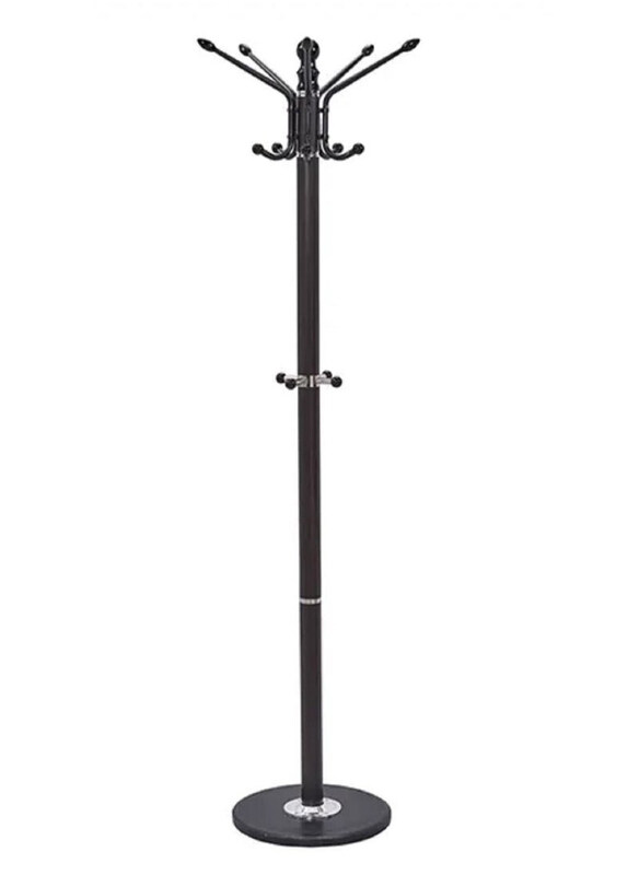 

DubaiGallery Free Standing Clothes Metal Stand Heavy Coat Rack, Black
