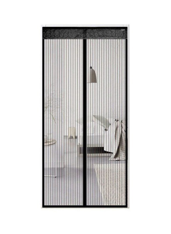 

Generic Anti-Mosquito Screen Door Curtain, 100x210cm, Black