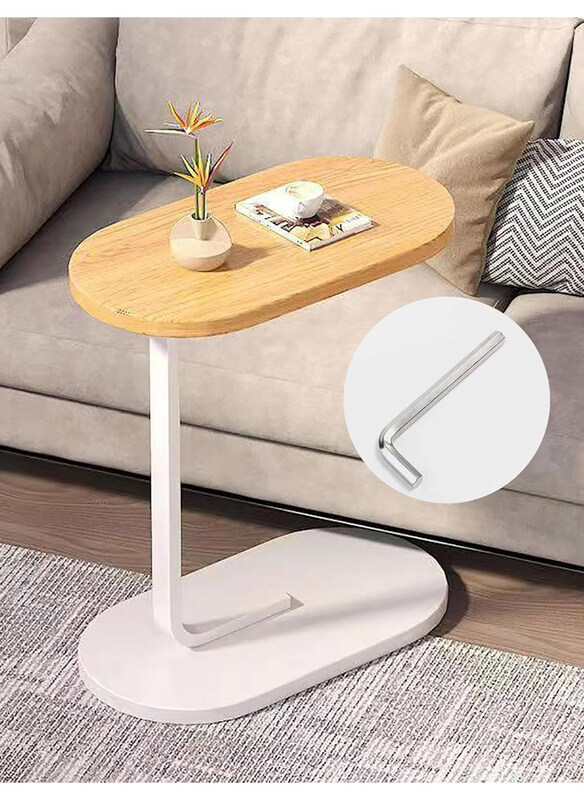 

DubaiGallery Small Oval Contemporary Coffee Table, White